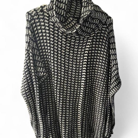 Elan Sweaters - Elan Monochrome Cowl Neck Sweater